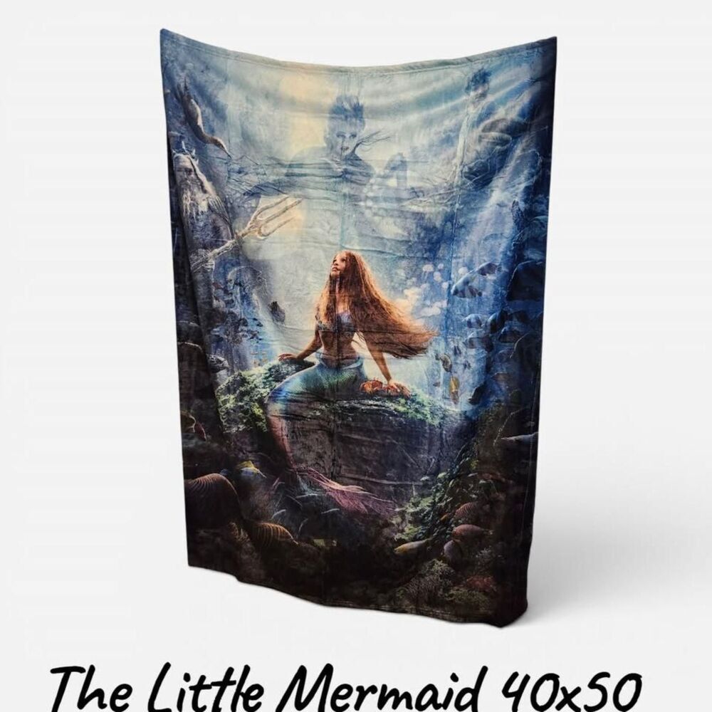 The Little Mermaid Fleece Blanket (40x50) - New Without Packaging